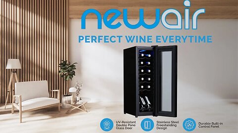 NewAir Wine Cooler Model NWC012SS00 Unboxing | Cigar Prop 2023