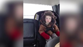 "Backseat Sleeper | Little Dude Tries To Stay Awake For Dad"