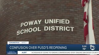 Parents frustrated, confused over Poway USD's reopening plans