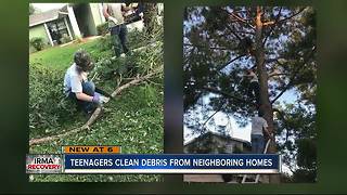 Twin brothers set an example of kindness in Hurricane Irma wake, cleaning debris for free