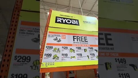 Home Depot RYOBI BOGO Deal!