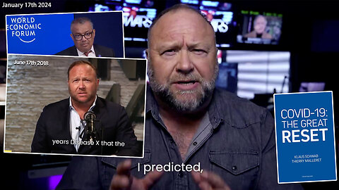 Disease X | Did Alex Jones Predict the "Disease X" Scare On June 17th 2018? "Although COVID Came Immediately We Were Preparing for COVID Like Diseases. You May Even Call COVID the First of Diseases X." - Tedros (January 17th 2024)