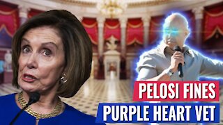 PELOSI FINES DOUBLE AMPUTEE Purple Heart WINNING ARMY VET REPUBLICAN CONGRESSMAN