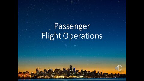 Passenger Flight Ops