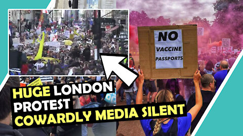 HUGE Turnout London Protest Oct 30 #AgainstPassports Cowardly Media SILENT / Hugo Talks #lockdown