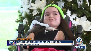 Lake Worth 6th grader gives back to delivery drivers