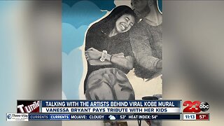 23ABC speaks with artists behind viral Kobe mural