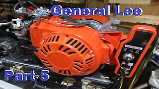 General Lee Mini Chopper Update Video Honda GX200 Predator 212 Clone 21mm Mikuni Electric Start