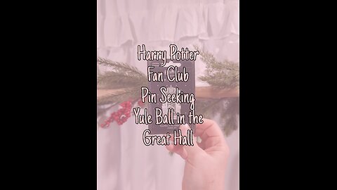 harry Potter Fan Club Pin Seeking Yule Ball in the Great Hall Enamel Pin - $15