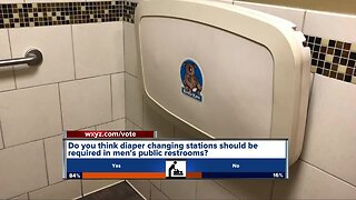 Do you think diaper changing stations should be required in men's public restrooms?