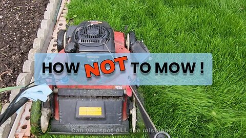 How NOT to Mow (Spot the Mistakes) ★ First Mowing of the Season in Spring • Toro Recycler