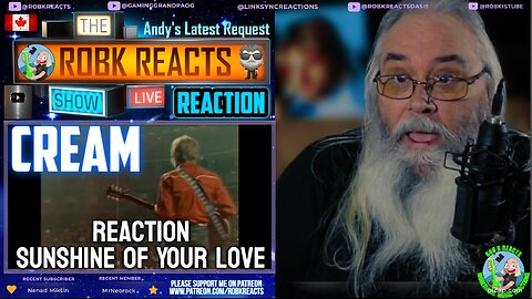 Cream's Timeless Classic: Reaction - Sunshine Of Your Love (Live 1968) | RobK Reacts