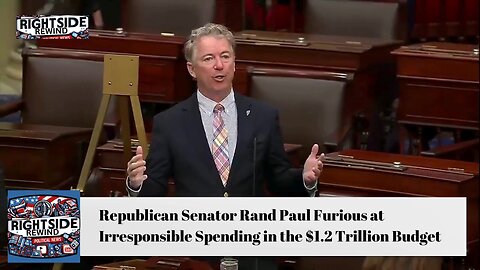 BREAKING NEWS Rand Paul FURIOUS at Earmarks in $1.2 Trillion Budget Proposal