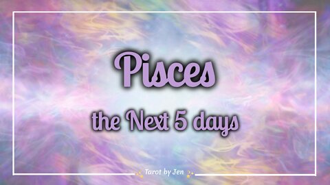 PISCES / WEEKLY TAROT - You have nothing to fear! This is the path for you and will lead you to inner happiness!