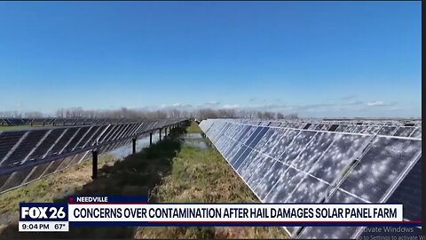 Texas Solar Panel Farm Destroyed in Hail Storm