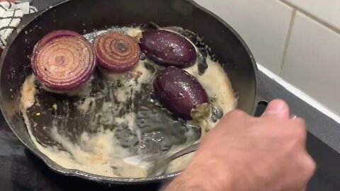 How to Make Butter-Basted Onions for Sirloin Steak 4K Video