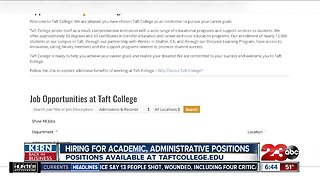 KBIB: Taft College hiring