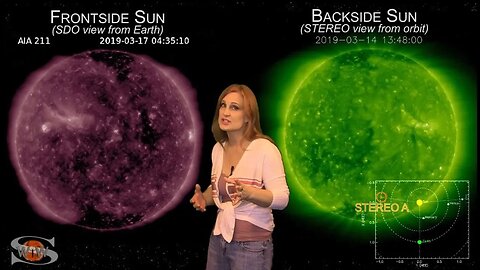 Space Weather News | A Filament Sandwiched by Sunspots 03.20.2019