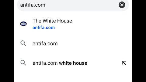 Antifa.com the new Whitehouse website