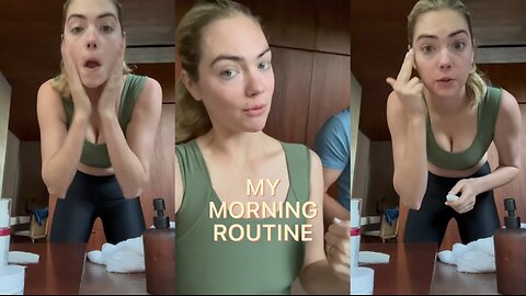 Kate Upton's Realistic Vacation Morning Routine for Glowing Skin Goals!