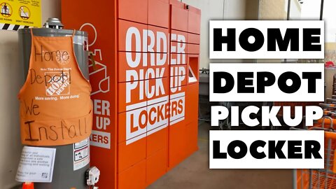 Using the Home Depot Pickup Locker