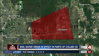 Boil water notice in effect in parts of Collier County