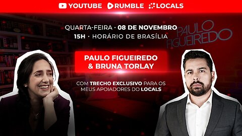 Paulo Figueiredo bate papo franco com Bruna Torlay