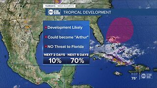 Formation of tropical system likely this weekend