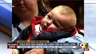 Child who was shaken as baby dies 14 years later