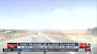 VIDEO: Los Angeles County Coroner's van seen swerving in Kern