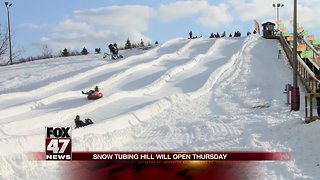 Hawk Island Snow Tubing Hill Opens Tomorrow January 3!