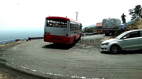 KSRTC Bus Turning Over Speed On Dhimbam Hairpin Bend Hills Road #ReLoad #hillsrider #hillsride