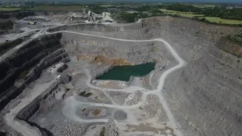 Drone: Cornelly Quarry / Stormy Down