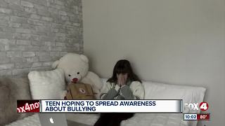 Teen hoping to spread awareness about bullying