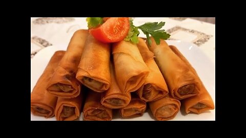 Mince Meat Spring rolls | Bourek Recipe