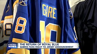 Sabres fans react to the return of royal blue jerseys