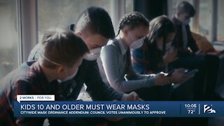 Tulsa City Council approves mask mandate for ages 10 and up