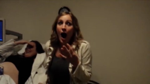 Overjoyed Aunt Freaks Out When Sister's Ultrasound Reveals Twins