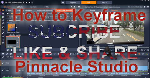 How to keyframe using text editor in Pinnacle Studio