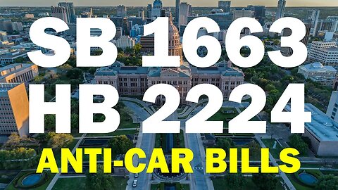 Help Defeat These Anti-Car Bills in Texas - Hearings on March 29, 2023