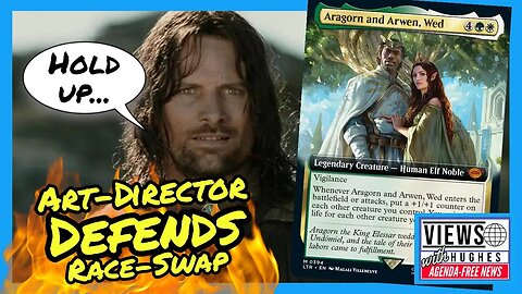 Magic The Gathering's 'LotR' Art Director DEFENDS Race Swap #lotr #woke #tolkien