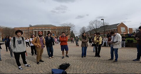 University of Maryland: Started Out With Calm Conversations w/ Small Groups, Then I Rebuked A Proud Muslim for Muhammed's Pedophilia, Holy Spirit Tells Me To Throw My Koran On The Ground and Stomp On It, Draws Large Crowd, I Rebuke A Hypocrite