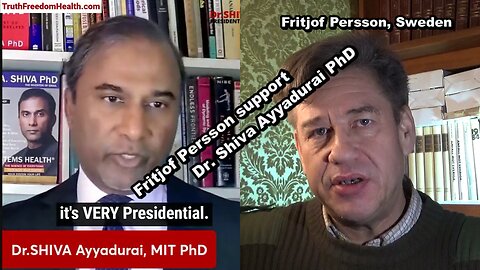 Fritjof Persson support Dr. Shiva Ayyadurai PhD