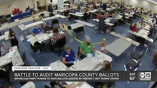 Republican Party battles to audit Maricopa County ballots