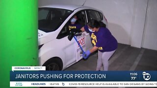 Janitors pushing for protection