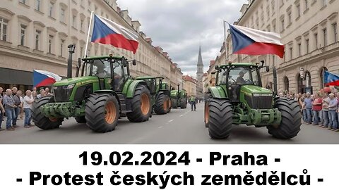 19.2.2024 - Praha - Protest českých zemědělců