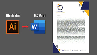 How to Convert Letterhead Design From Illustrator to Word Document
