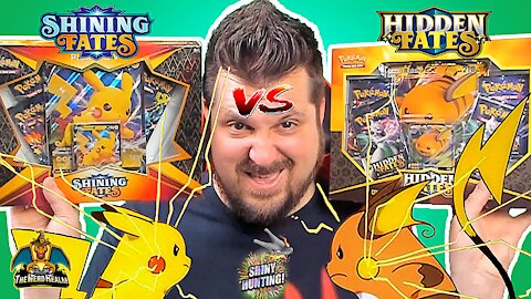 Shining Fates vs Hidden Fates | Pikachu vs Raichu | Shiny Hunting | Pokemon Cards Opening