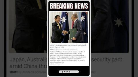 Japan and Australia sign new security pact to stand up to China! | #shorts #news