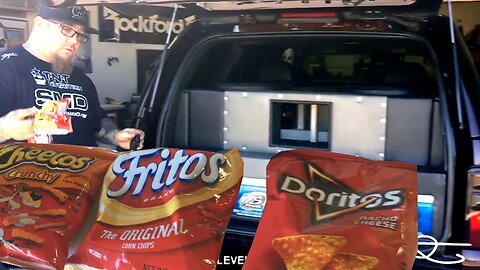 Tremendous BASS and Exploding Chips! Doritos, Cheetos & Fritos vs. 4 18" Subwoofers | Throwback